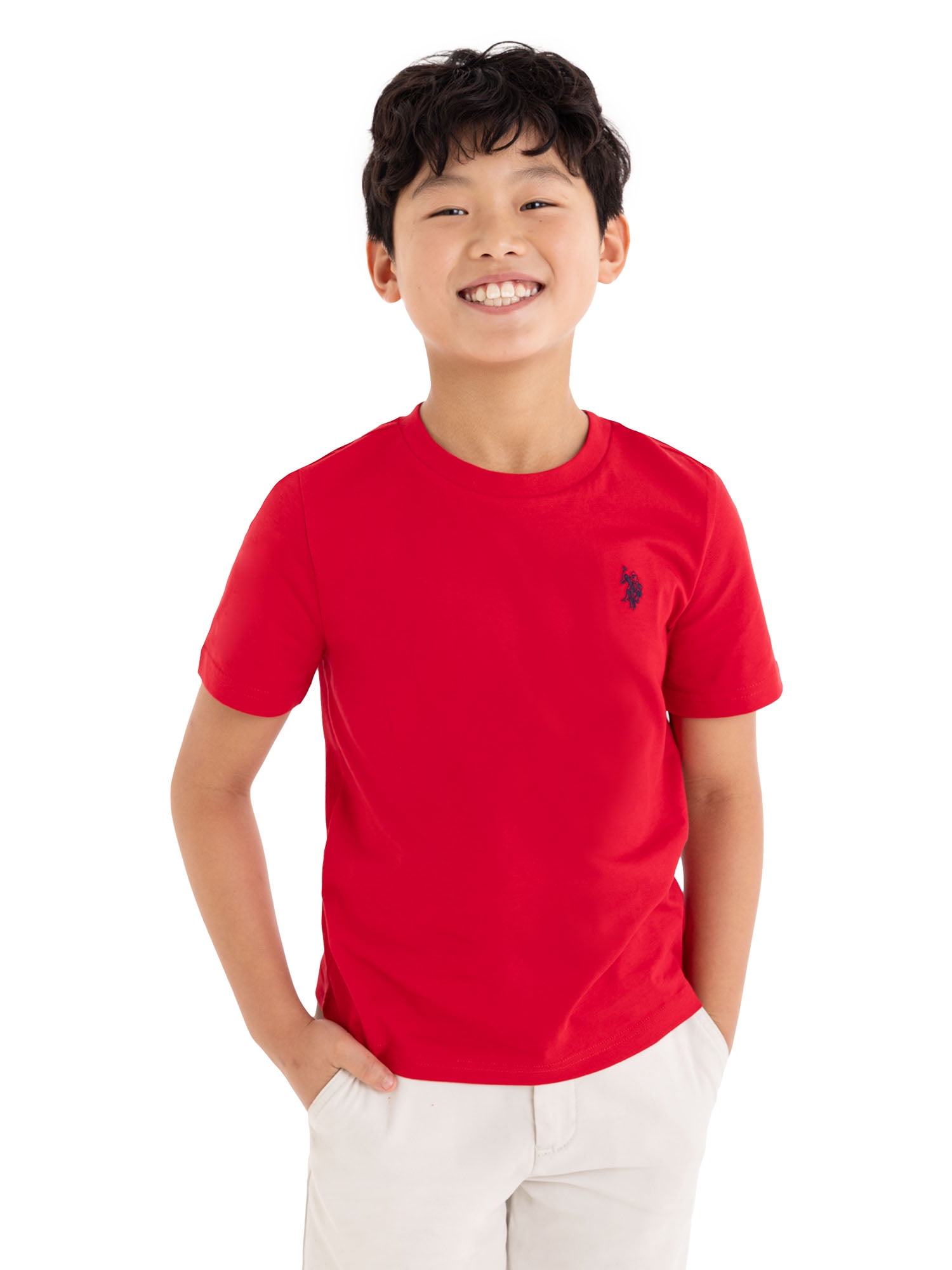U.S. Polo Assn. Boys Crewneck T-shirt, Sizes 4-18