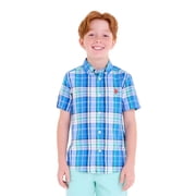 casual or formal youth dress shirt Daily Checked Navy main image 0