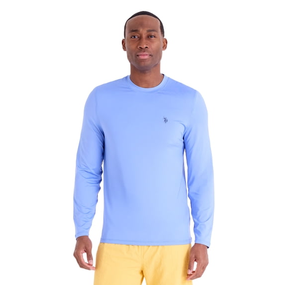 U.S. Polo Assn. Men's Blue Neutal LS Sun Shirt , XL