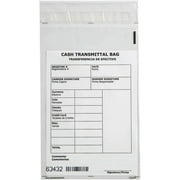 USPACKSMART Cash Transmittal Bags, 6"x9", Clear, Numbered and Self-Sealing, 500-Pack