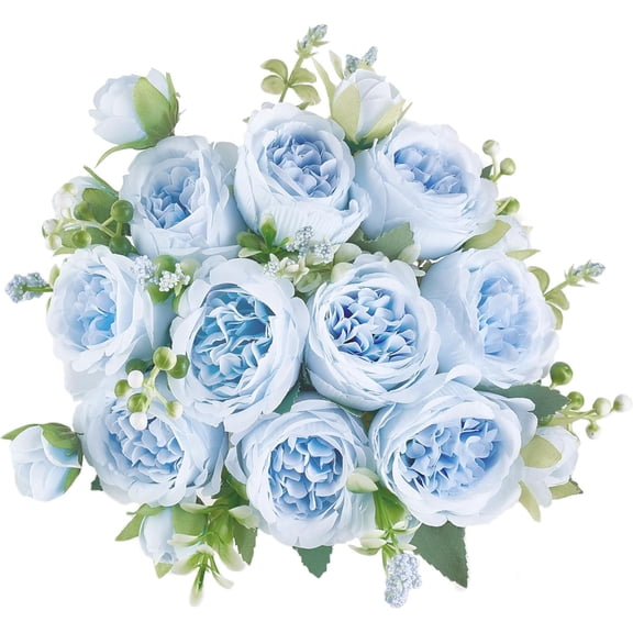 USPEED 2 Packs Vintage Artificial Peonies Silk Peony Flowers and Hydrangeas for Wedding Bridal Home Décor – Beautiful Floral Centerpiece Arrangement