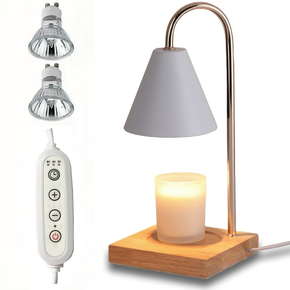 USPEED Candle Warmer Lamp with Timer Dimmer,Birthday Gifts for Women Mom,House Warming Gifts New Home Room Decor,Vintage Wax Warmer for Scented Wax Jar Candles - White