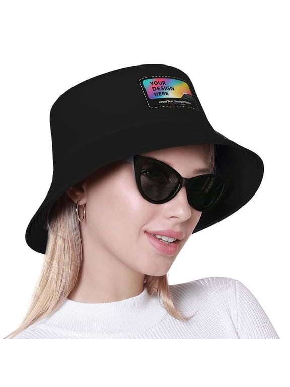 Custom Bucket Hats Bulk Personalized Bucket Hat Your Design Here Fashion Custom Hats Customized Gifts