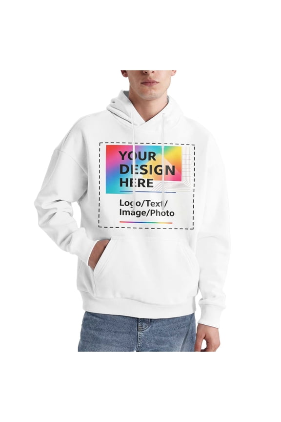 Custom Hoodies Design Your Own Personalized Pullover Sweatshirts with Pocket Customized Photo Hoodies for Men Women