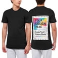 thumbnail image 1 of USPEED Custom T Shirts with Photo/Logo/Text - Midweight Personalized Comfort Cotton Tee for Men Women Design Your Own Shirt Front & Back Print, 1 of 6