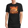 thumbnail image 1 of USPEED Vintage Desert Sunset Walk By Faith Men's Short Sleeve T-Shirt Christian Eagle Palm Tree Casual Outdoor Daily Wear Top, 1 of 5
