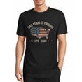 thumbnail image 1 of USPEED Vintage Distressed USA Map American Flag Graphic T-Shirt, 250 Years of Freedom 1776-2026 Patriotic Short Sleeve Crewneck Tee, National Independence Day Casual Top for Men Women, 1 of 4