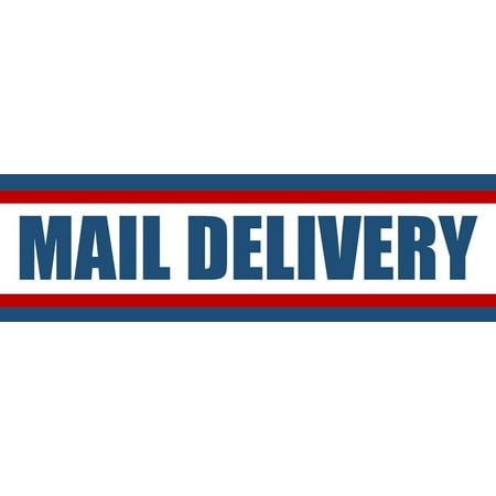 USPS Bumper Magnetic Sign. MAIL DELIVERY Carrier Magnet USPS - 3"X10"