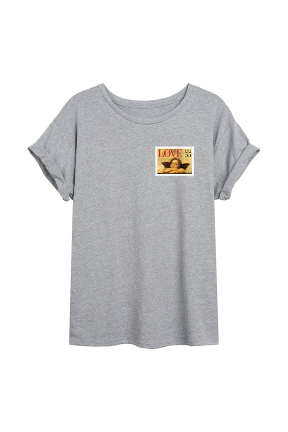 - Cherub Stamp - Juniors Ideal Flowy Muscle T-Shirt