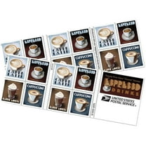 USPS Espresso Drinks Forever USA First Class Postage Stamps, 20 Stamps