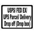 thumbnail image 1 of USPS Federal Express UPS Parcel Delivery Sign, 1 of 1