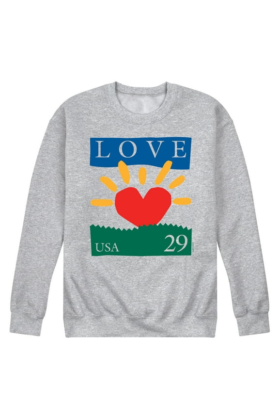 - Love 29 - Men's Crew Neck Fleece Pullover