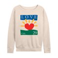 thumbnail image 1 of USPS - Love 29 - Women's Lightweight French Terry Long Sleeve Shirt, 1 of 5
