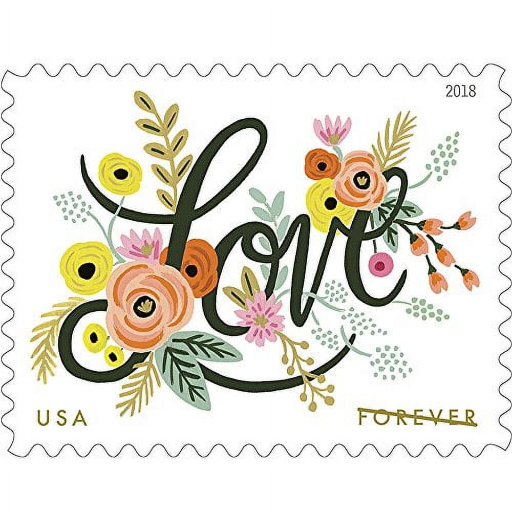 USPS Love Flourishes Forever Postage Stamps (Sheet of 20)