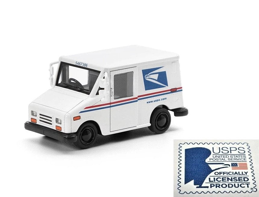 Usps Mini USPS Mail Truck Die-Cast Toy Vehicle, 2.5 Inch Mini Postal Delivery ...