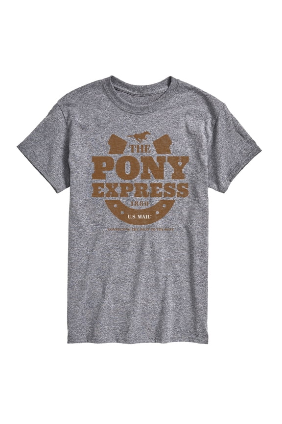 - The Pony Express U.S. Mail 1860 - Men's Short Sleeve Graphic T-Shirt