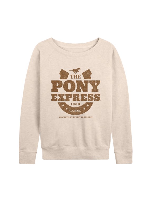 - The Pony Express U.S. Mail 1860 - Women's Lightweight French Terry Long Sleeve Shirt