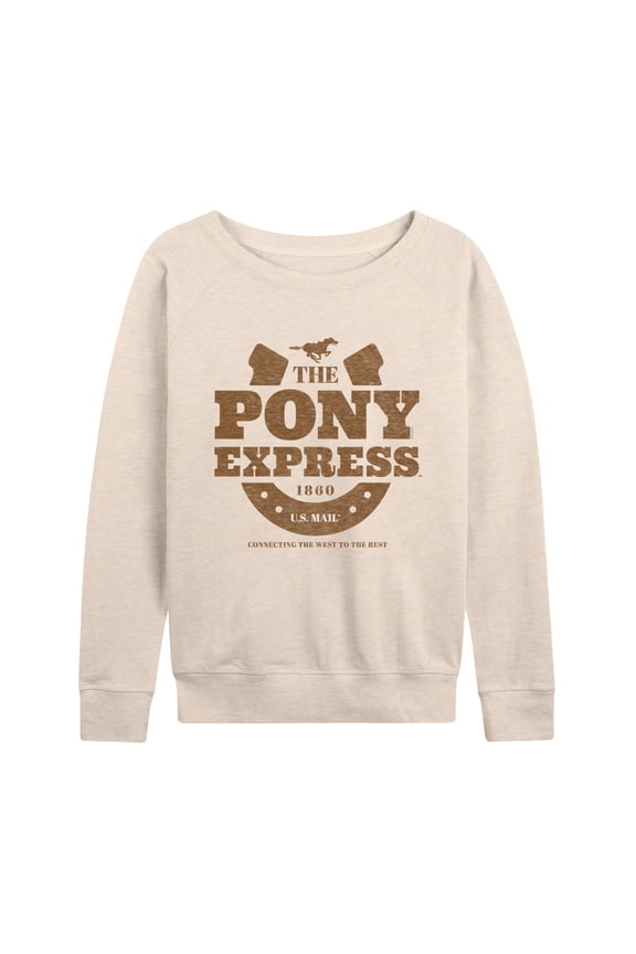 - The Pony Express U.S. Mail 1860 - Women's Lightweight French Terry Long Sleeve Shirt