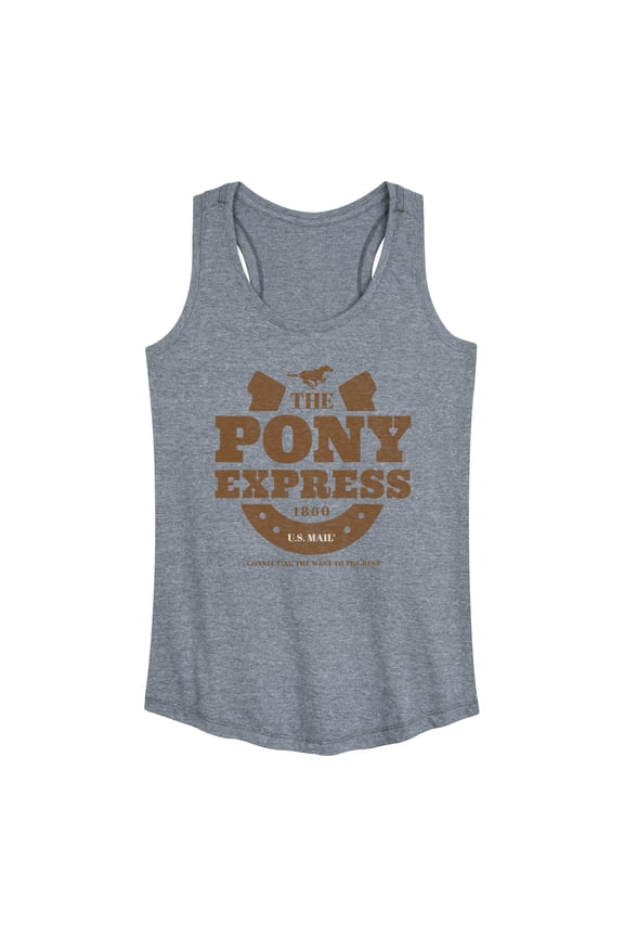 - The Pony Express U.S. Mail 1860 - Women's Racerback Tank Top