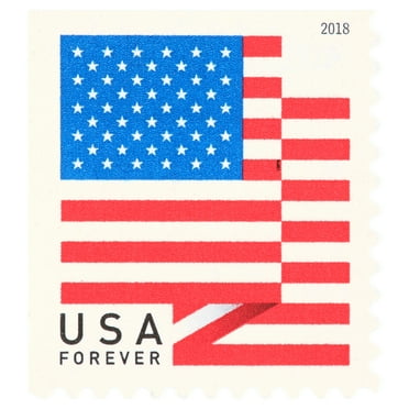USPS U.S. Flag 2018 Forever Stamps Book of 20 postage stamps