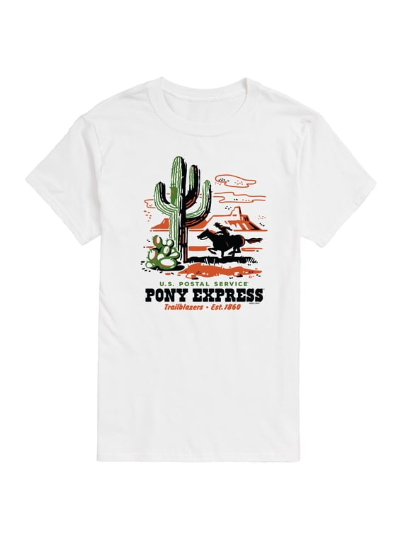 United States Postal Service - Pony Express Desert Trailblazers Men's Short Sleeve Graphic T-Shirt