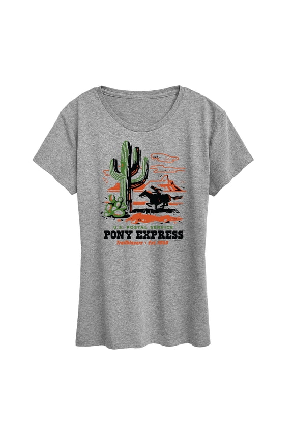 - U.S. Postal Service Pony Express Trailblazers - Women's Short Sleeve Graphic T-Shirt