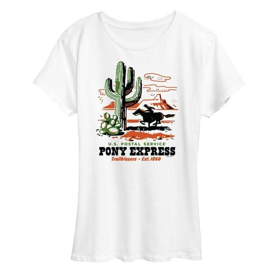 USPS - U.S. Postal Service Pony Express Trailblazers - Women's Short Sleeve Graphic T-Shirt