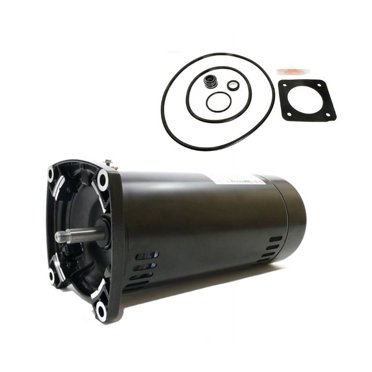 Turitrade 1HP Pool Pump Motor – 115/230V, 3450 RPM, 48Y Frame, Square Flange – Replaces USQ1102