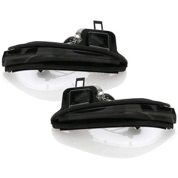 USR 16-21 Tacoma Mirror Signal Lights - Smoke Mirror Turning Signal Lamp Pair Compatible with 2016-2021 Toyota Tacoma (SWITCHBACK White / Amber, BRIGHTEST LED Output on the market + DRL Relay Wire)