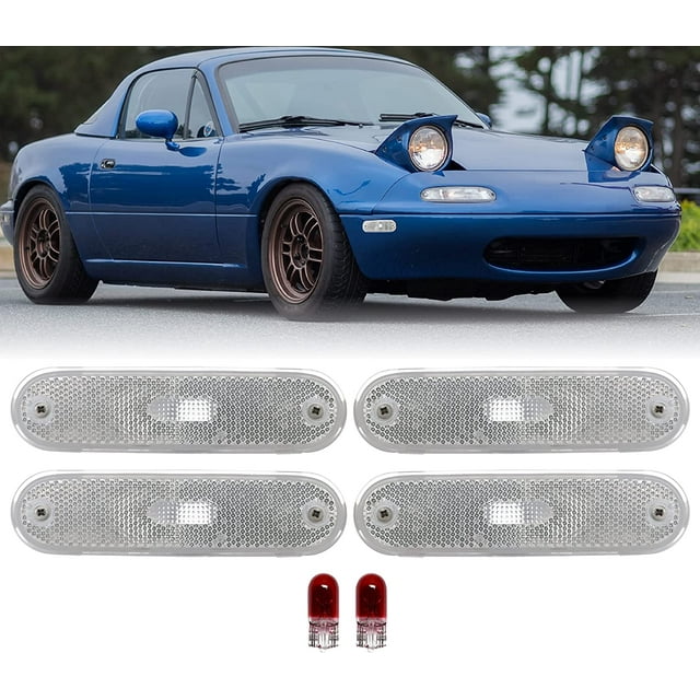 USR 9097 MX5 Side Marker Lights COMBO Clear Lens Front and Rear