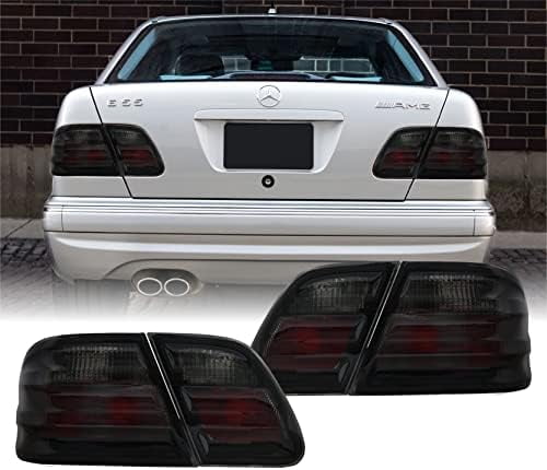 W210 Rear Diffuser USR 96-02 W210 E-Class UPGRADE Stock Replacement EURO All Smoked Rear ...