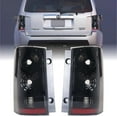 thumbnail image 1 of USR DEPO 09-15 Honda Pilot Tail Lights - JDM Style Black/Chrome Housing Light Shade of Smoke Lens Rear Tail Lamps Set (Left + Right) Compatible with 2009-2015 Honda Pilot SUV, 1 of 9