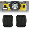 thumbnail image 1 of USR DEPO 97-06 TJ Tail Lights - All Smoke Lens Plug and Play Rear Tail Lamps Set (Left + Right) Compatible with 1997-2006 Wrangler TJ Chassis (Smoked with Housing and Wiring), 1 of 9