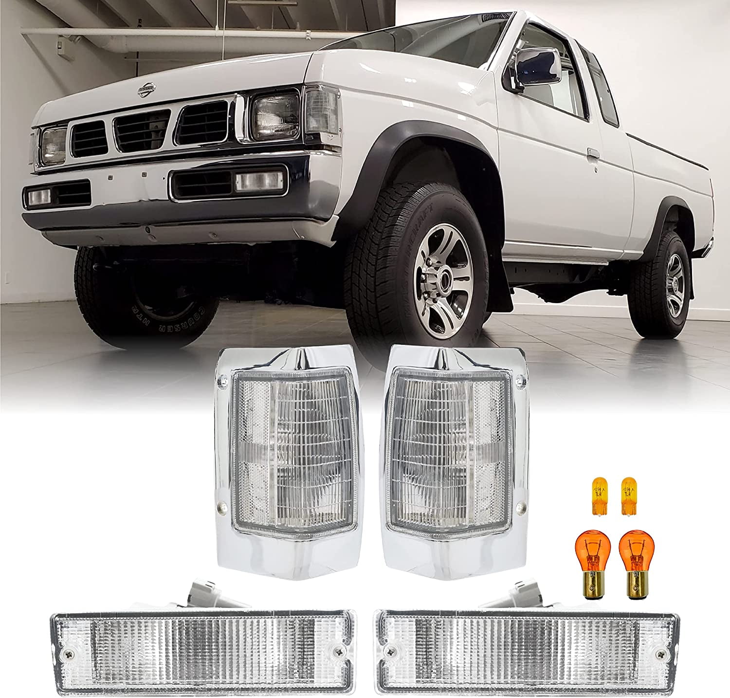 USR Hardbody Turn Signal Lights COMBO Clear Corner + Bumper Side