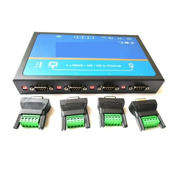 USR-N540 4 Ports Serial Device Server, Serial RS232 Rs485 Rs422 To Ethernet Converter Module Controller