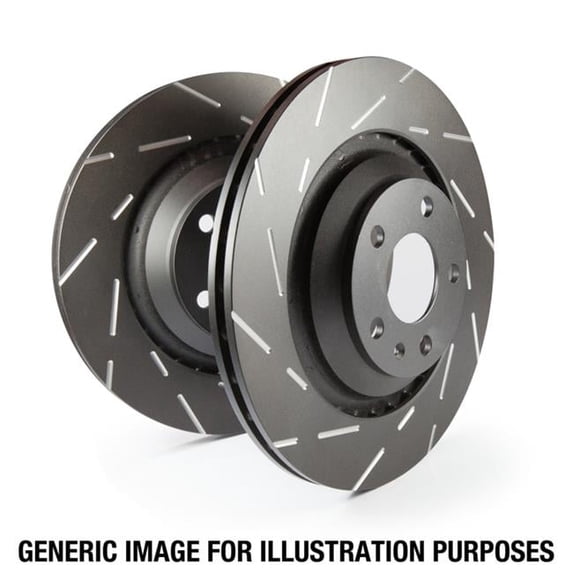 USR Slotted Rear Rotors for 2004-2006 Saab 9-2X 2.0L Turbo