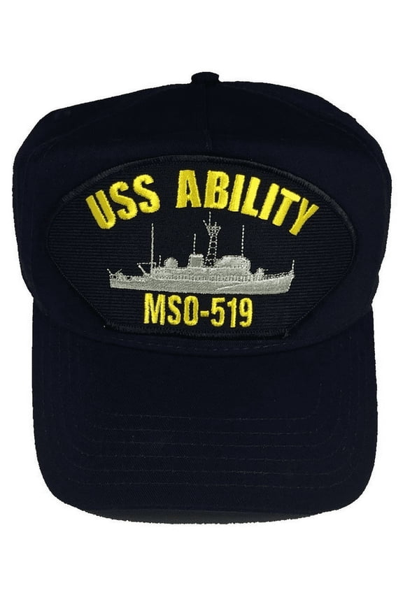USS ABILITY MSO-519 HAT CAP USN NAVY SHIP MINESWEEPER GEMINI