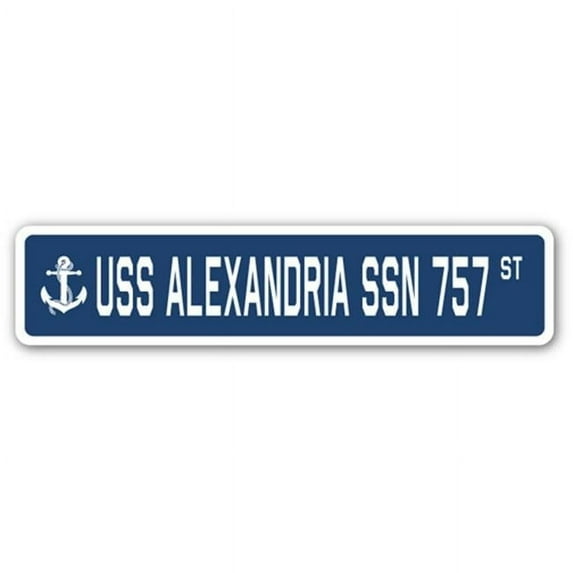 USS ALEXANDRIA SSN 757 Street Sign us navy ship veteran sailor gift
