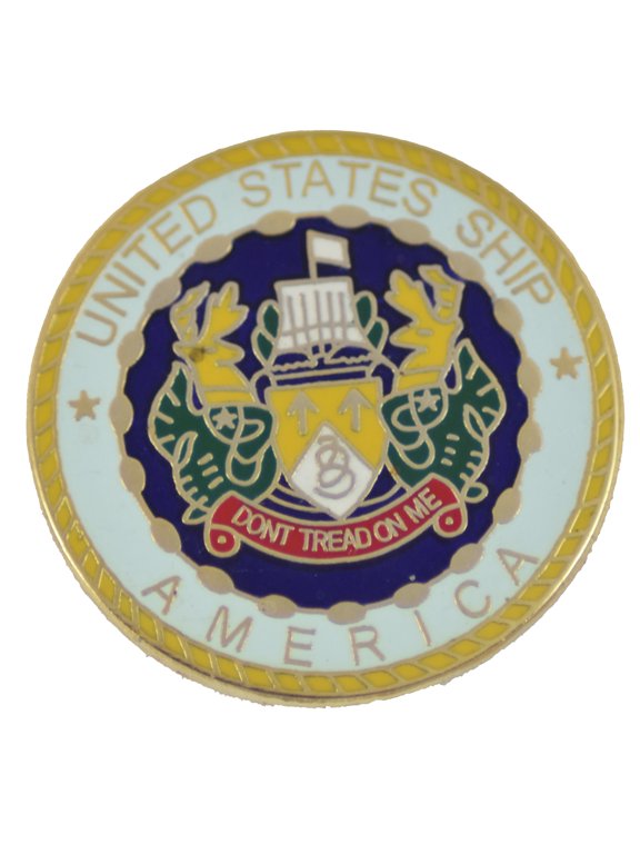 USS AMERICA HAT PIN