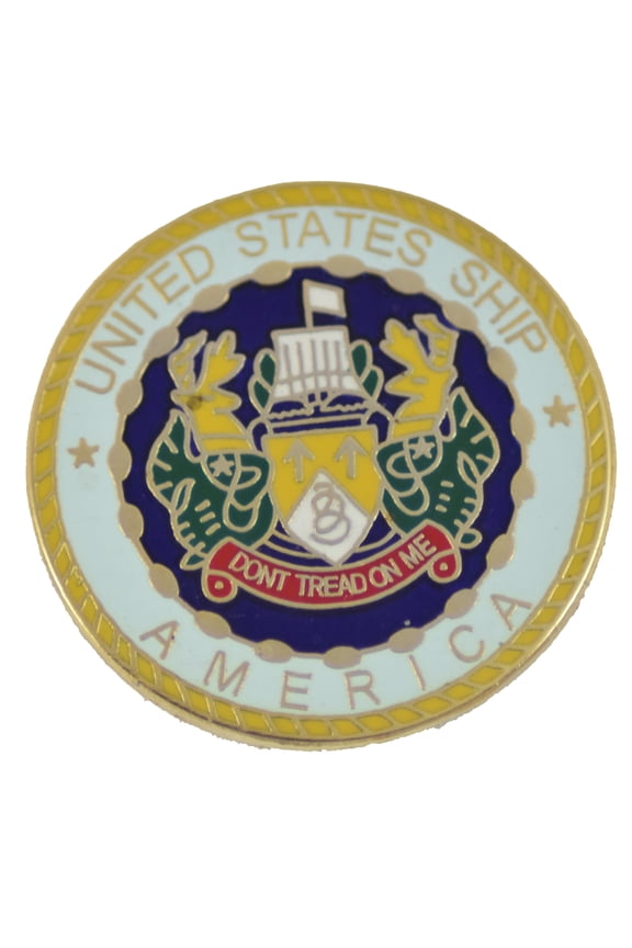 USS AMERICA HAT PIN