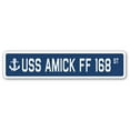 thumbnail image 1 of USS AMICK FF 168 Street Sign us navy ship veteran sailor gift, 1 of 5