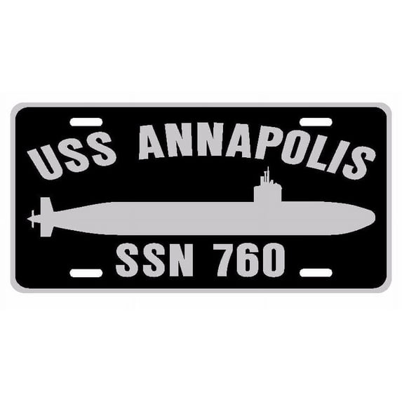 USS ANNAPOLIS SSN 760 Aluminum License Plate Military Navy USN Car Truck RV PL001
