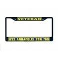 thumbnail image 1 of USS ANNAPOLIS SSN 760 License Plate Frame Black Metal Military Navy USN Car Truck RV F001, 1 of 1