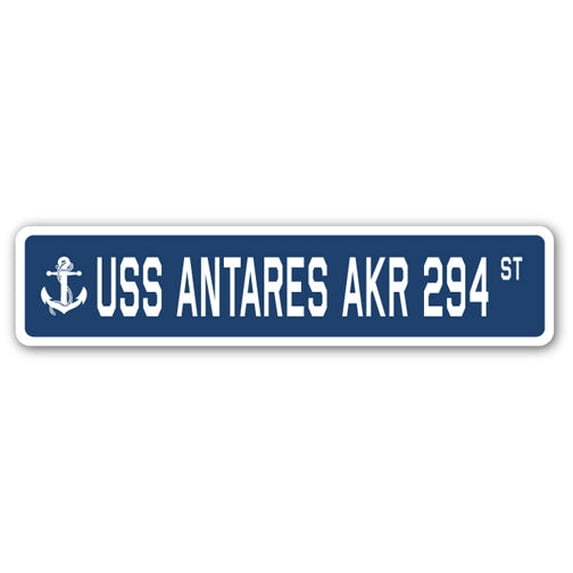 USS ANTARES AKR 294 Street Sign us navy ship veteran sailor gift