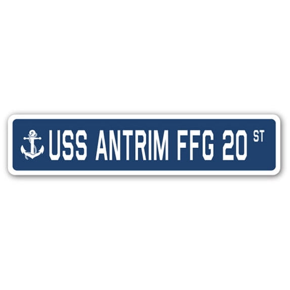 USS ANTRIM FFG 20 Street Sign us navy ship veteran sailor gift