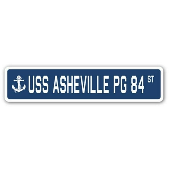 USS ASHEVILLE PG 84 Street Sign us navy ship veteran sailor gift