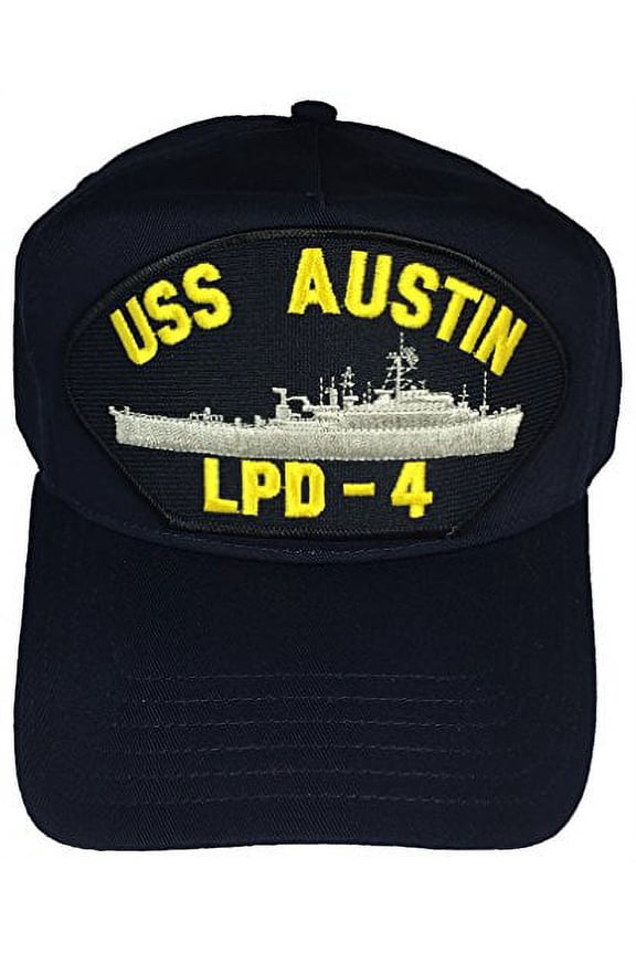 USS AUSTIN LPD-4 HAT - NAVY BLUE - Veteran Owned Business