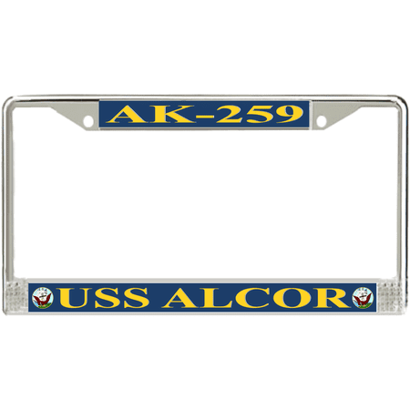 USS Alcor AK-259 License Plate Frame