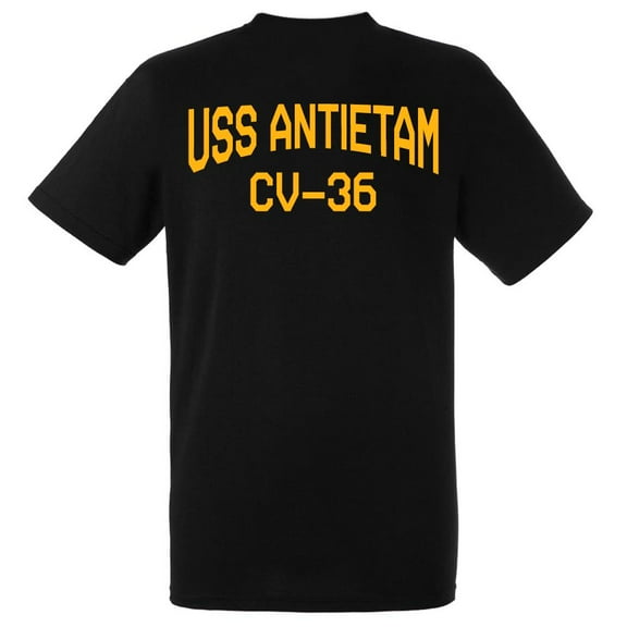 USS Antietam CV-36 Aircraft Carrier Standard Size Short Sleeve Tee Shirt