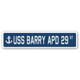thumbnail image 1 of USS BARRY APD 29 Street Sign us navy ship veteran sailor gift, 1 of 5